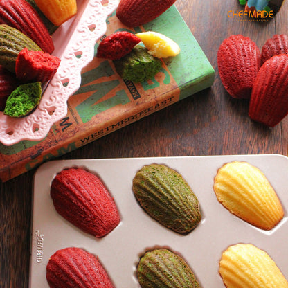 Madeline Cake Pan Oval Shell 6 Well