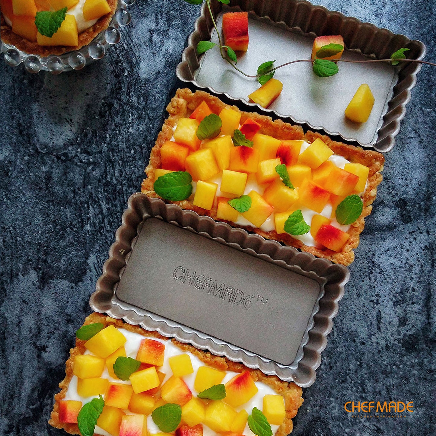 2" x 4" Tart Pan 4Pcs