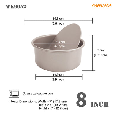 6" Round Cake Pan with Removable Bottom