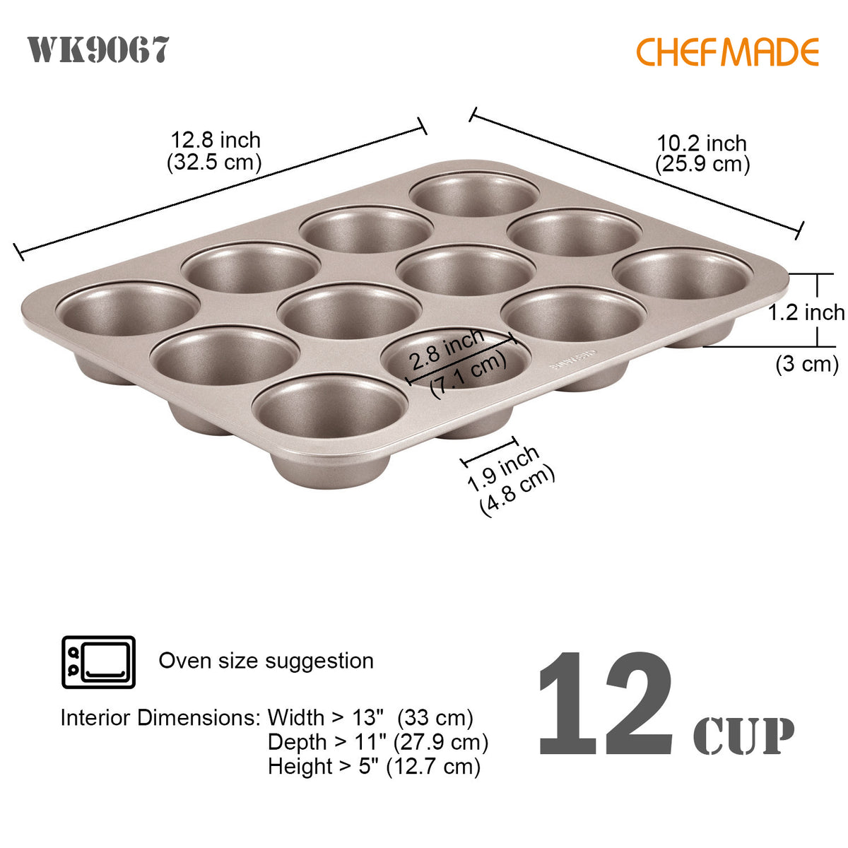 Muffin Pan Media 12 Well