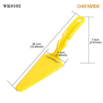 10" Plastic Pizza Server Cake Spatula with Serrated Edge