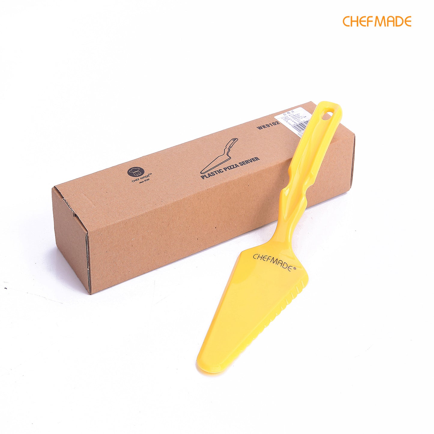 10" Plastic Pizza Server Cake Spatula with Serrated Edge