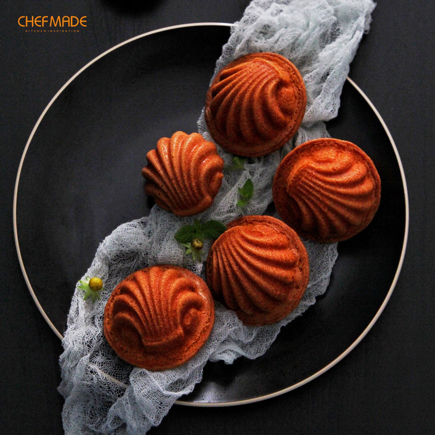 Madeline Cake Pan Spherical Shell 6 Well