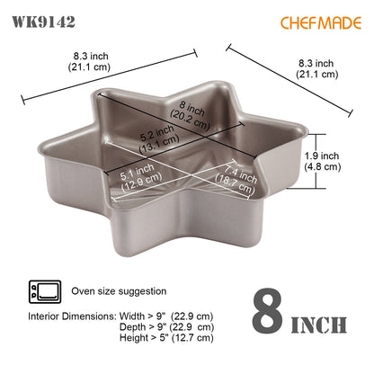 8" x 8" Star-Shaped Cake Pan