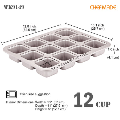 Brownie Cake Pan Square 12 Well