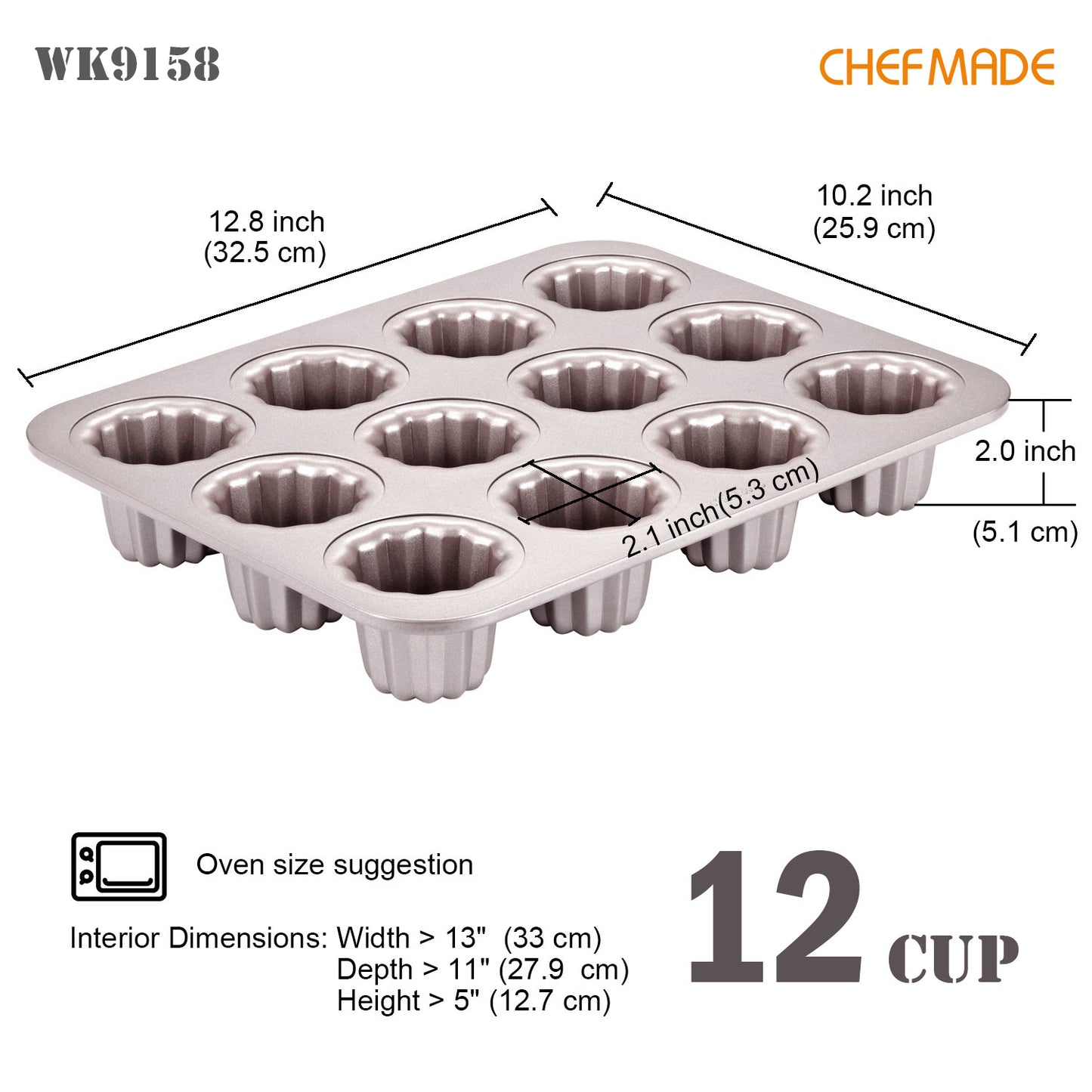 Cannele Mold 12 Well