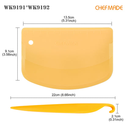 8.7“ Cake Stripping Knife&5.3”  Dough Cutter And Scraper
