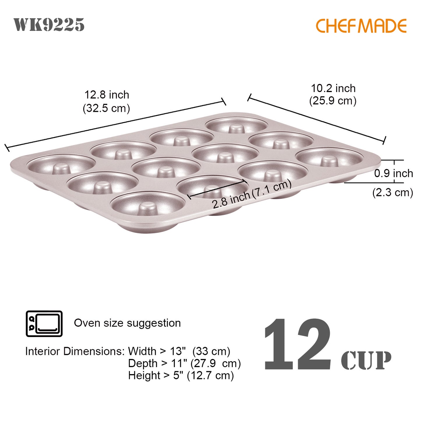 Donut Cake Pan 12 Well