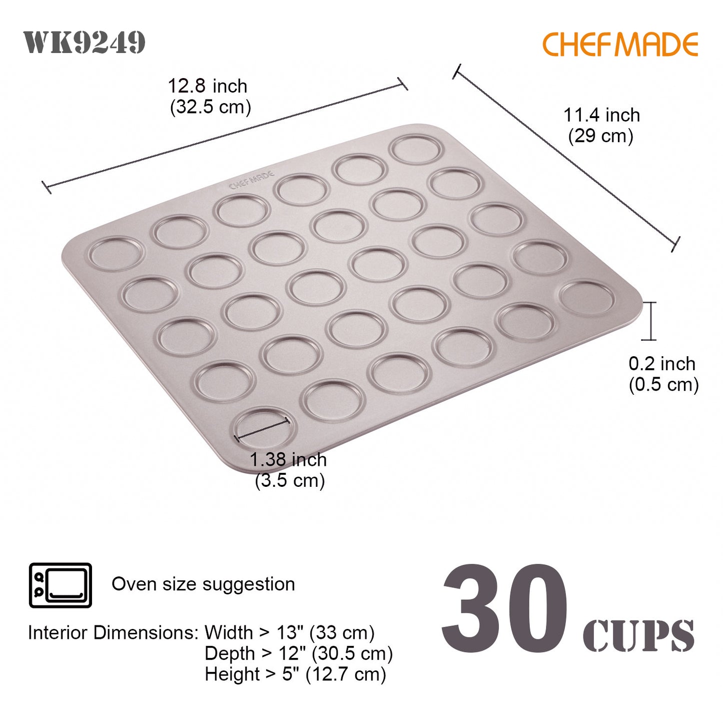 Macaron Cake Pan 30 Well