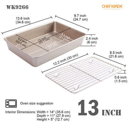 9" x 13" Roasting Pan with Rack