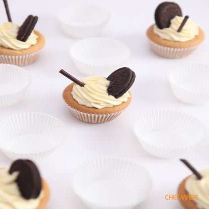 7" Cupcake Liner(White）