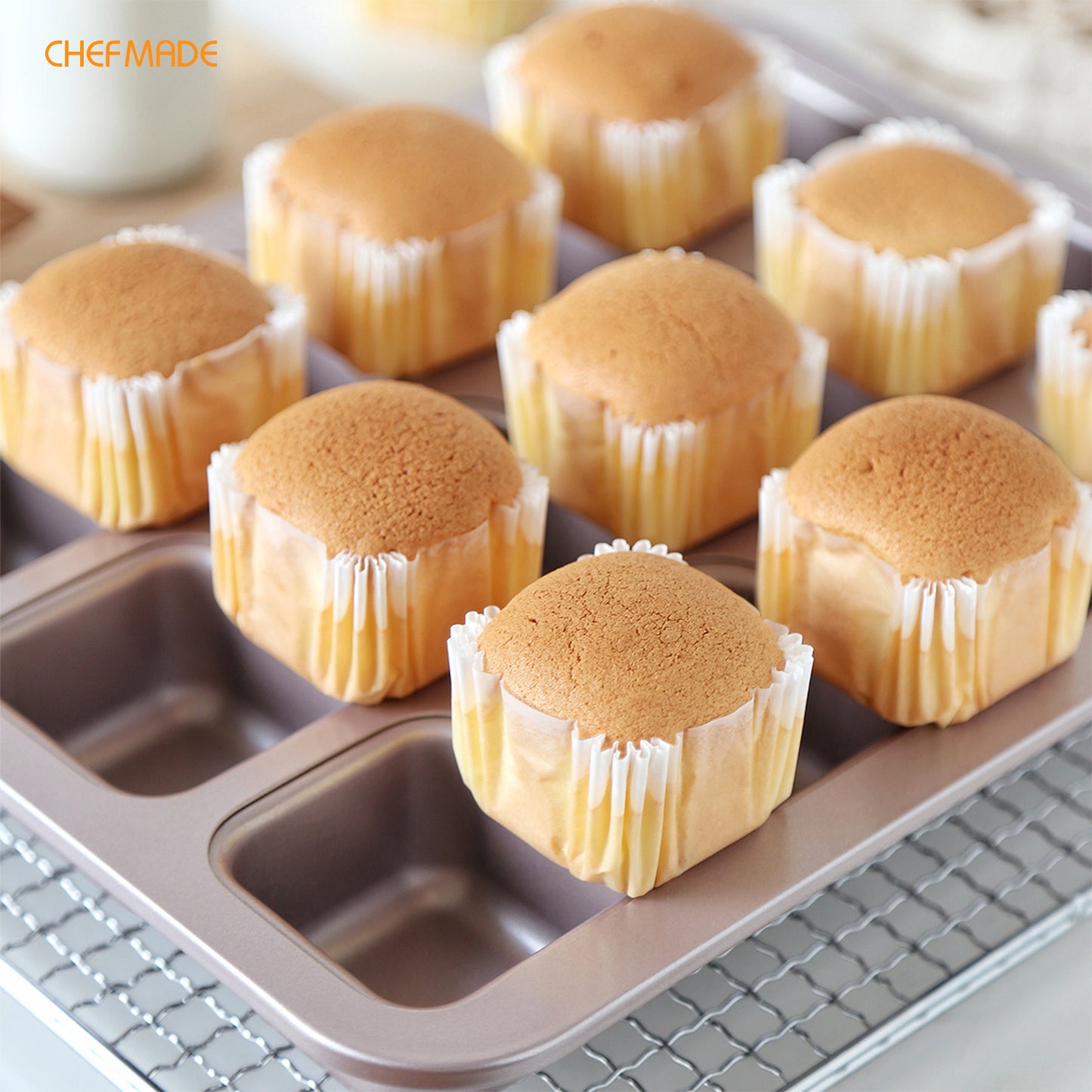 4# Square Paper Cupcake Liner（White）