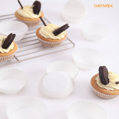 7" Cupcake Liner(White）
