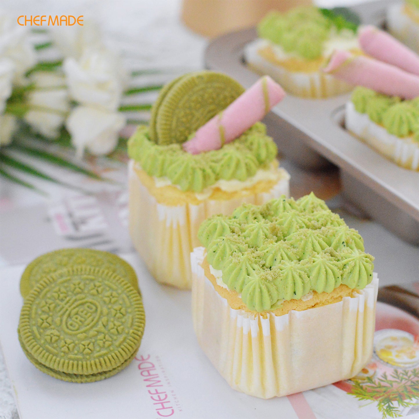 4# Square Paper Cupcake Liner（White）