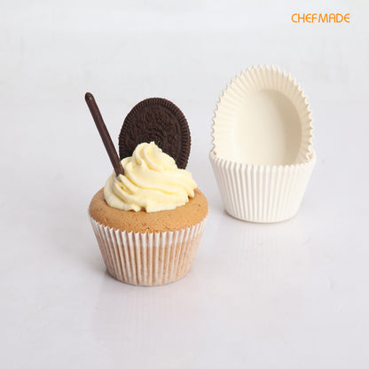 7" Cupcake Liner(White）