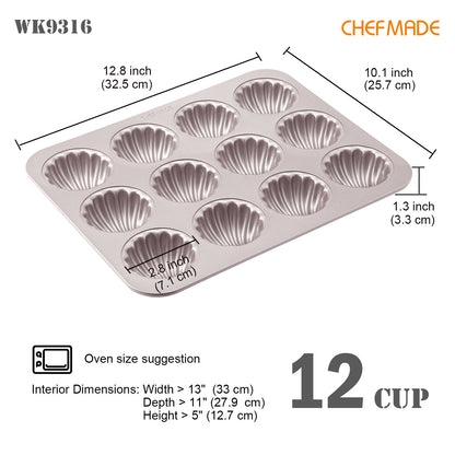 Madeline Cake Pan Spherical Shell 12 Well