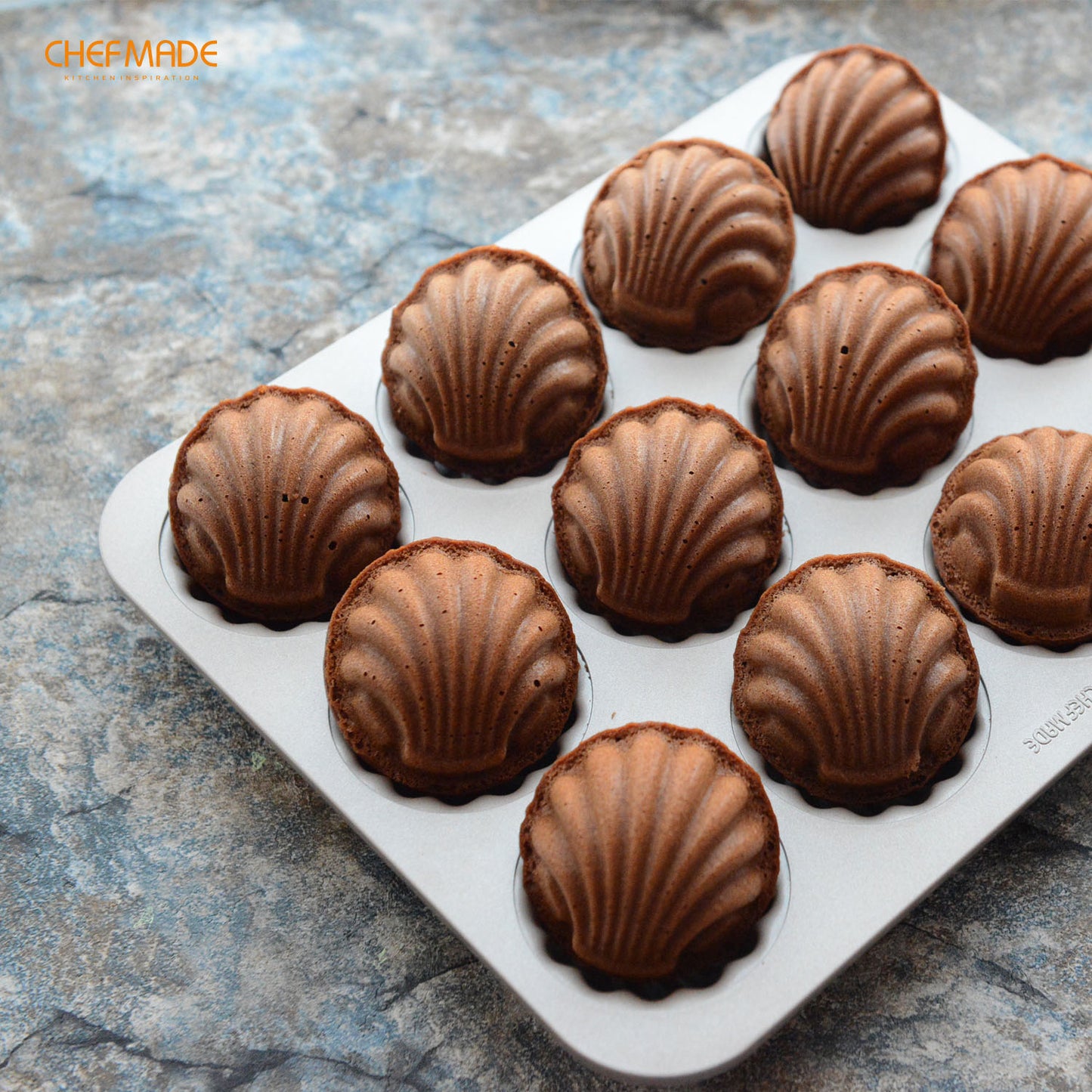 Madeline Cake Pan Spherical Shell 12 Well