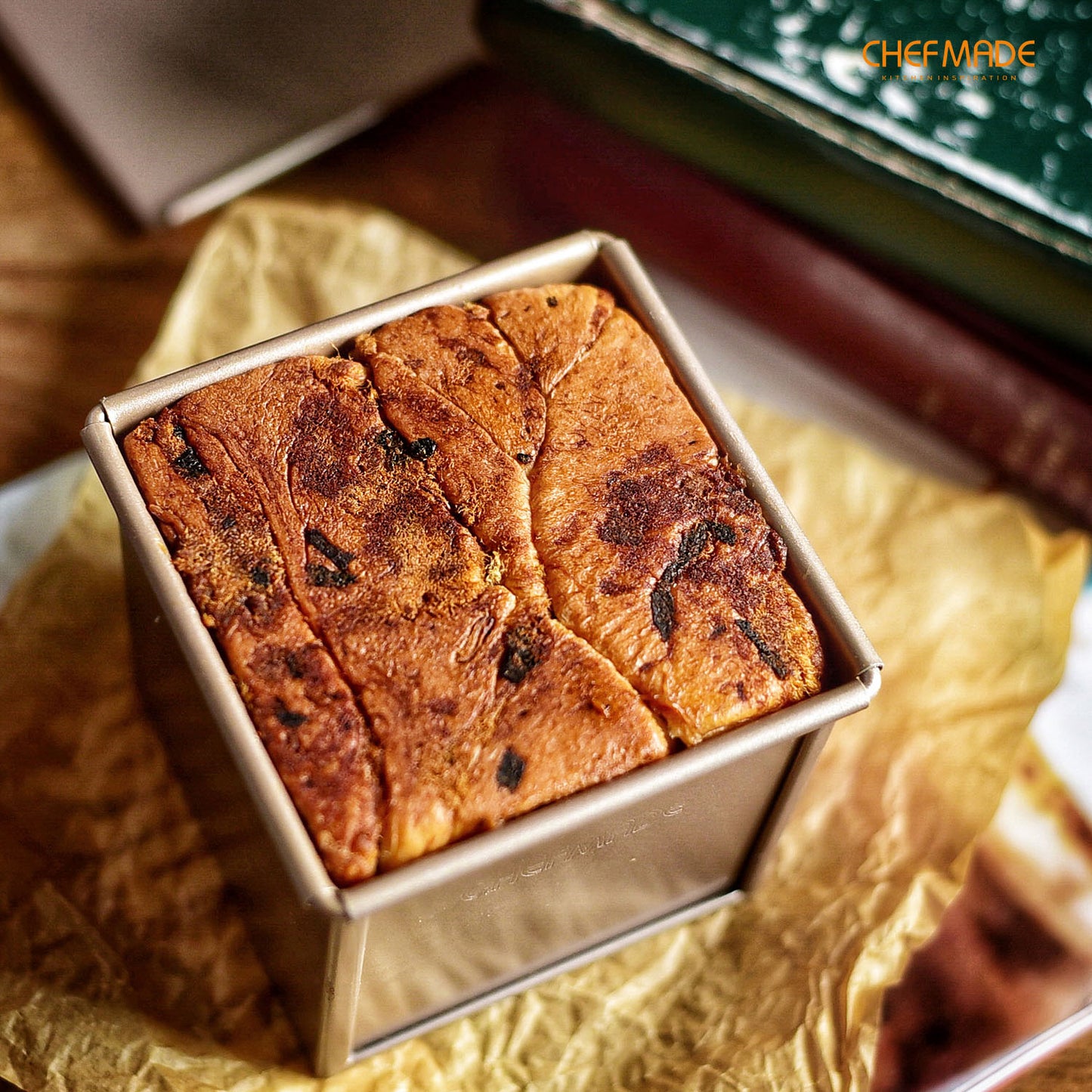 4" x 4" Flat Toast Box (250G Dough Capacity)