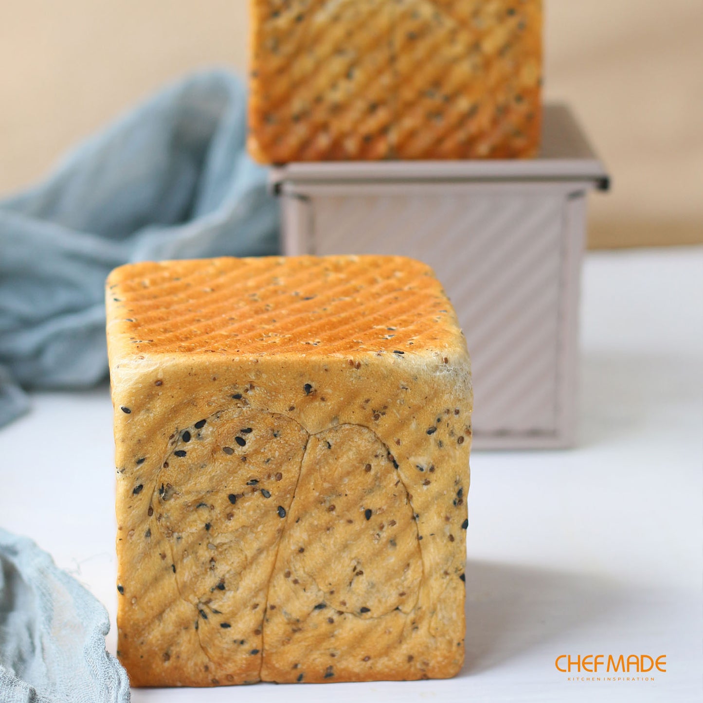 4" x 4" Corrugated Toast Box (250G Dough Capacity)