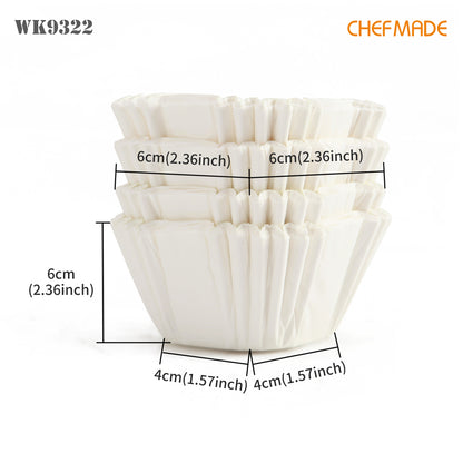 4# Square Paper Cupcake Liner（White）