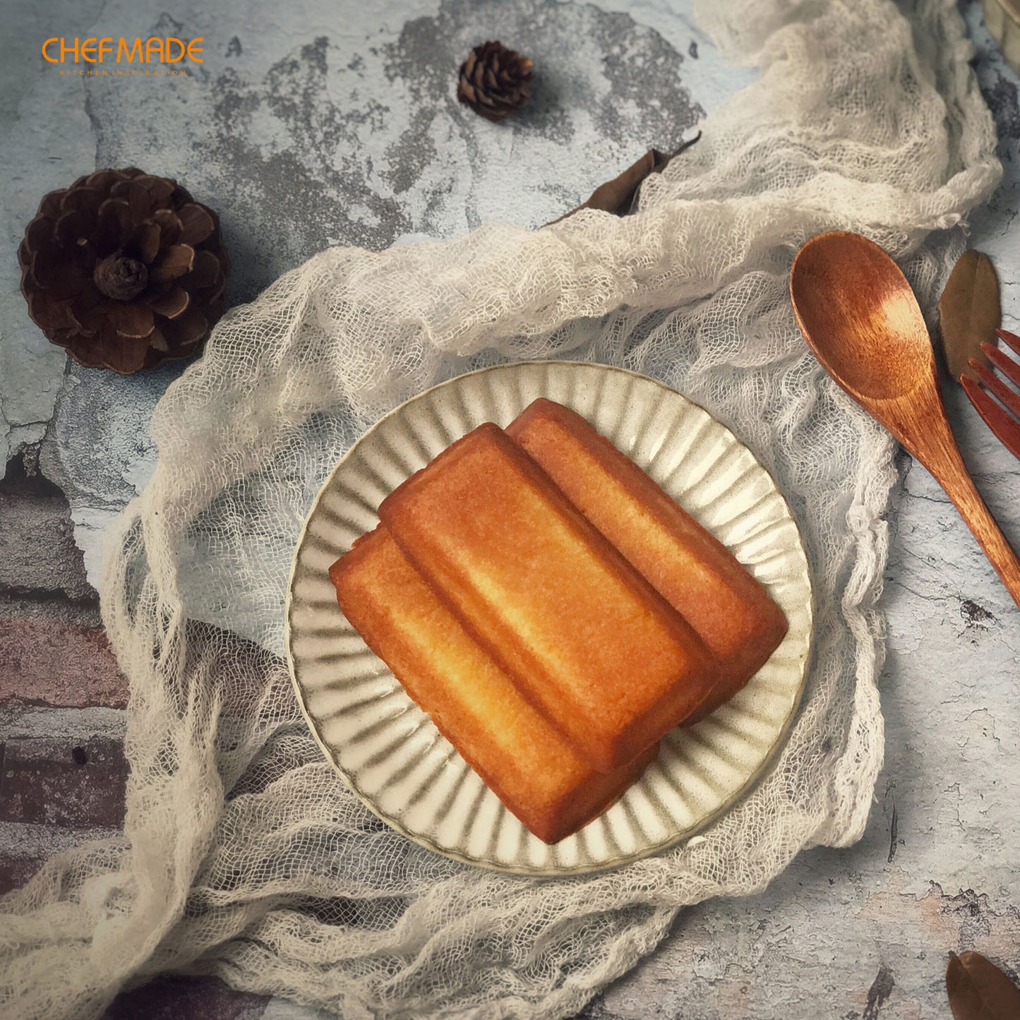 Financier Cake Pan Rectangle 8 Well