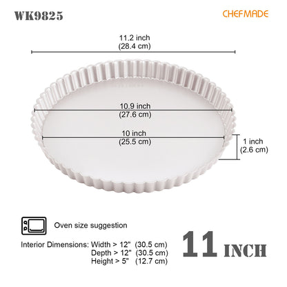 11" Round Tart Pan with Removable Bottom