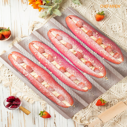 14.8" x 14.2" Baguette Pan (2.8-Inch Channel)