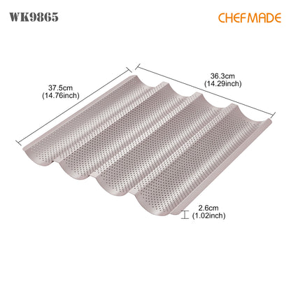 14.8" x 14.2" Baguette Pan (2.8-Inch Channel)