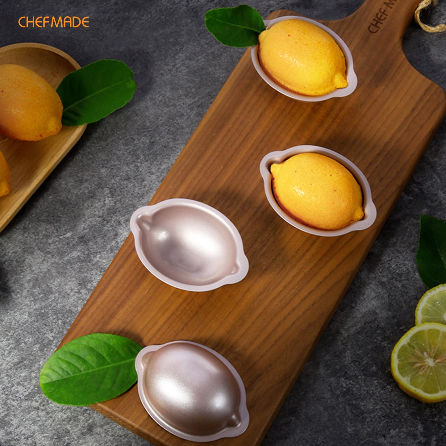 3.5" Lemon-Shaped Cake Pan 4Pcs
