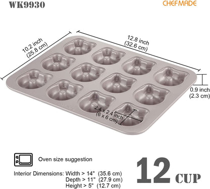 Bear-shaped Donut Cake Pan 12 Well