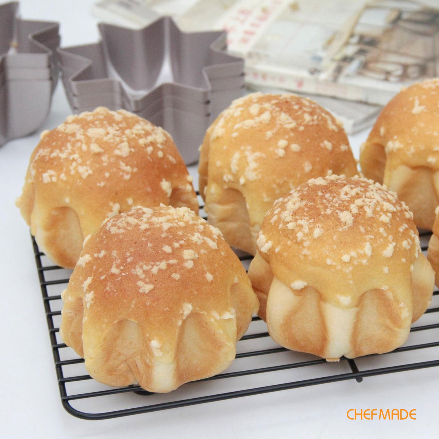 5" 4Pcs  Pandoro Shape Cake Pan