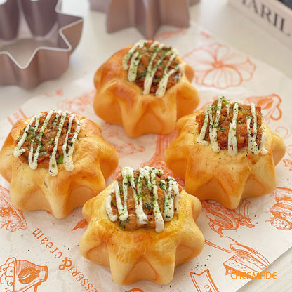 5" 4Pcs  Pandoro Shape Cake Pan