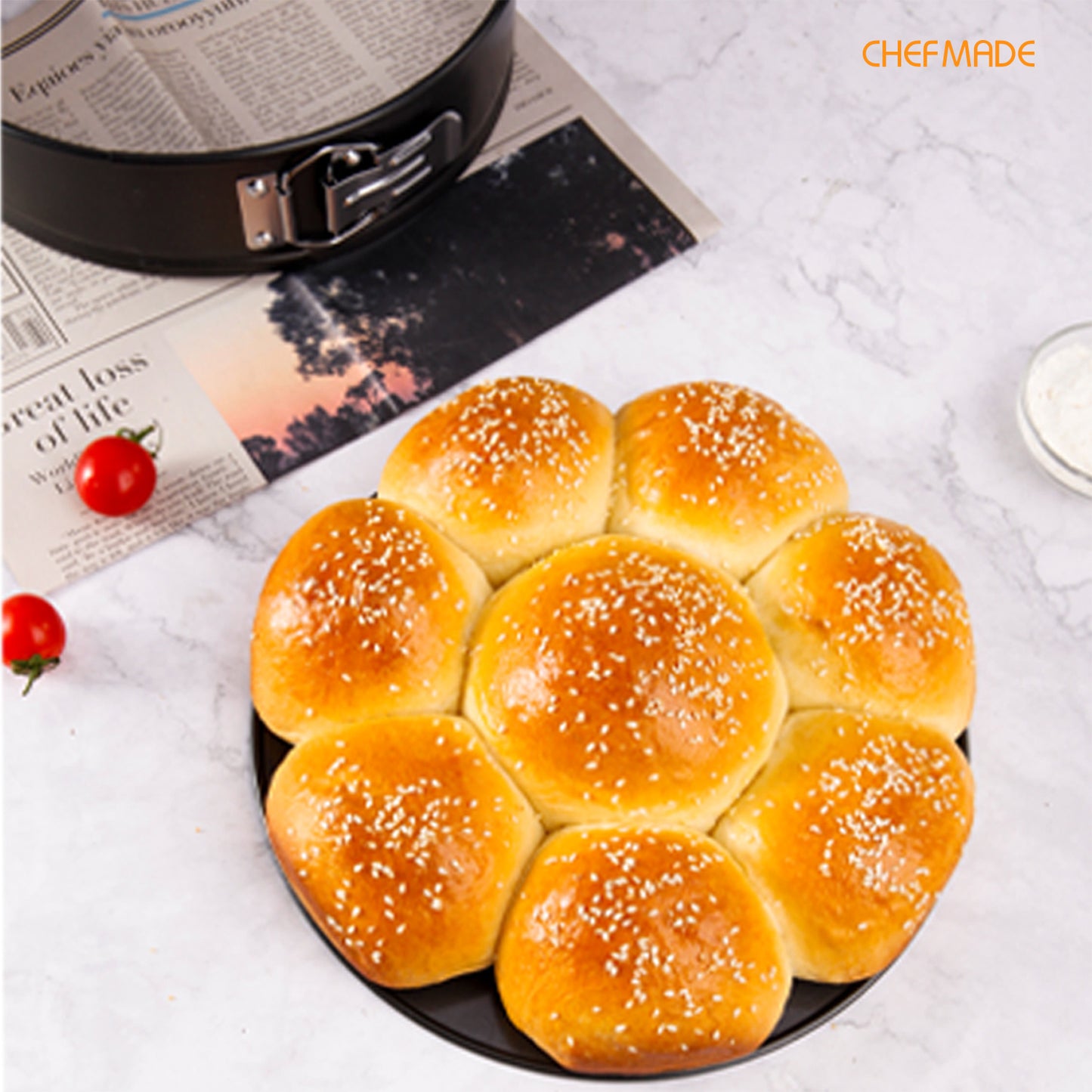 10" Nonstick Round Springform Cheesecake Pan(Black)