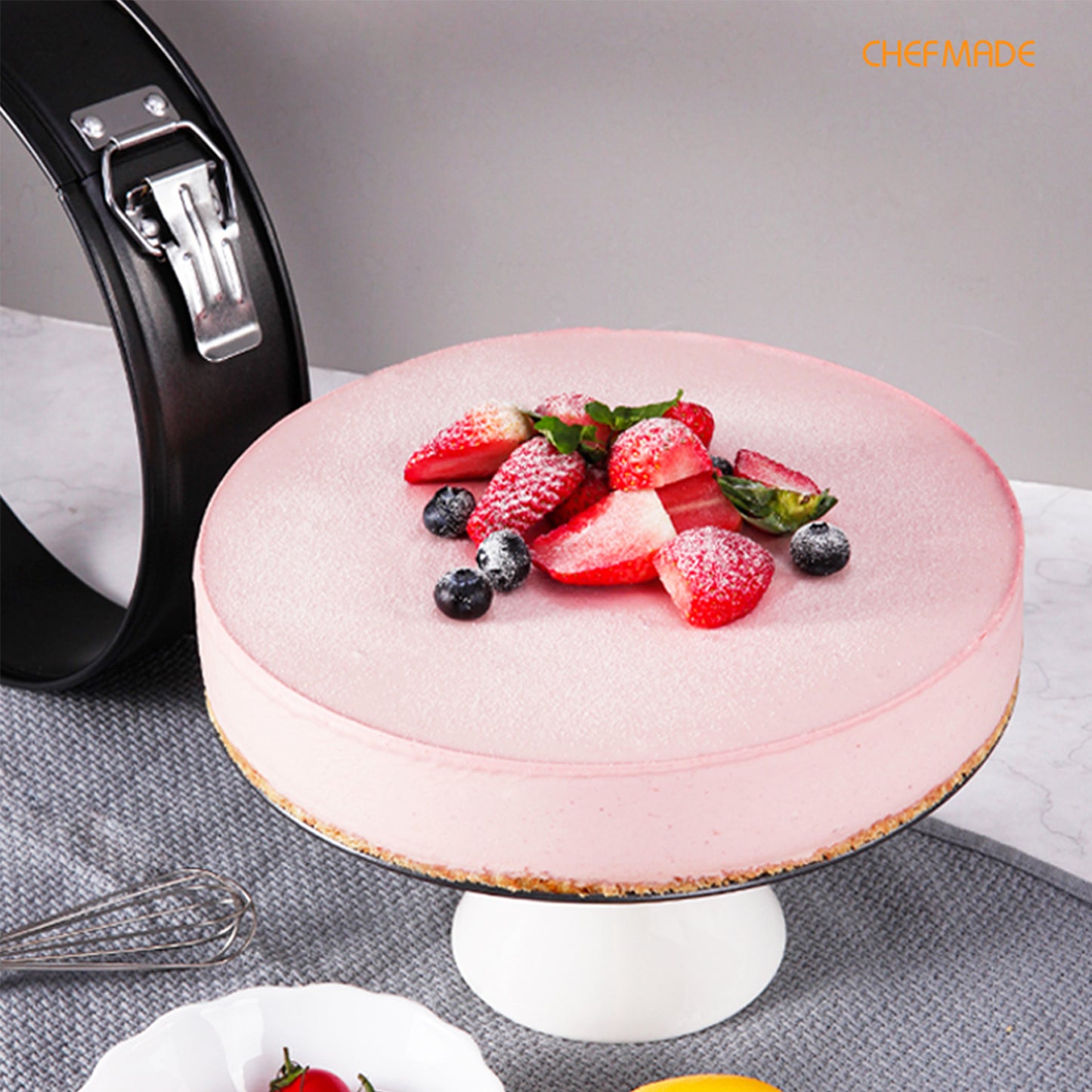 10" Nonstick Round Springform Cheesecake Pan(Black)