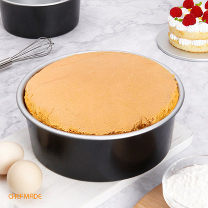 8-Inch with Removable Loose Bottom Chiffon Bakeware(Black)
