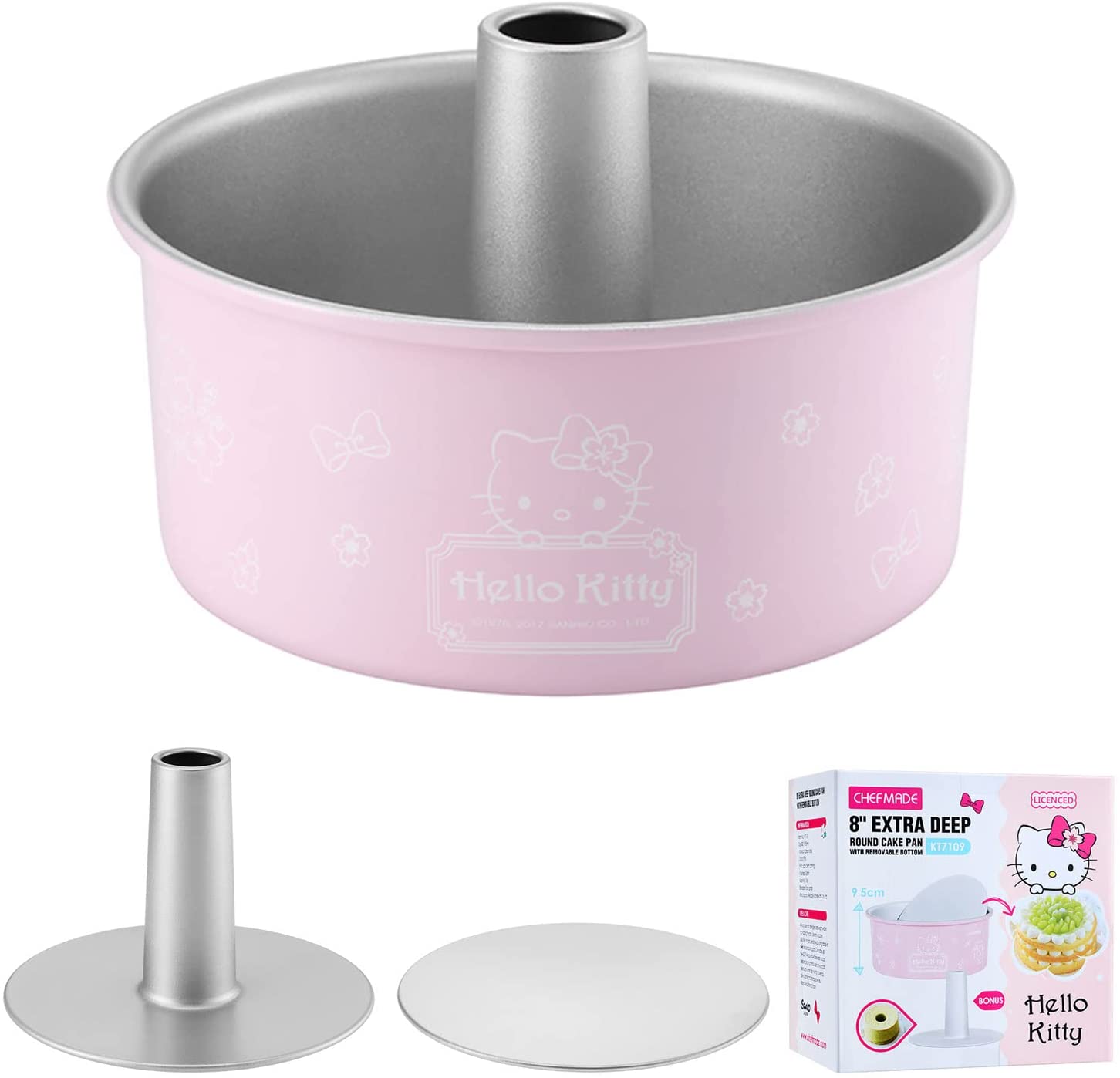 8" Hello Kitty Angel Food Cake Pan with 2 Removable Loose Bottoms