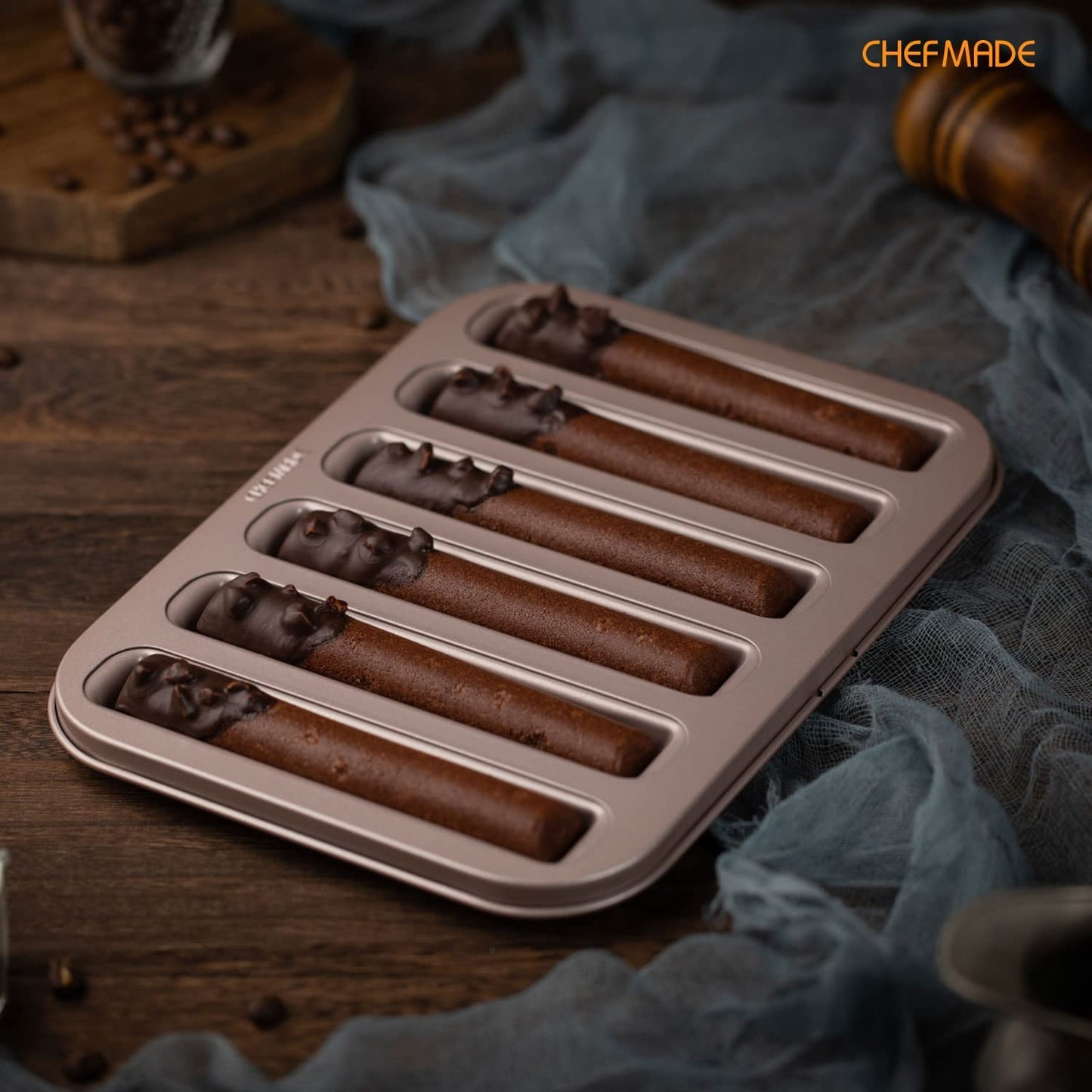 Cigar Financier Cake Pan 6 Well