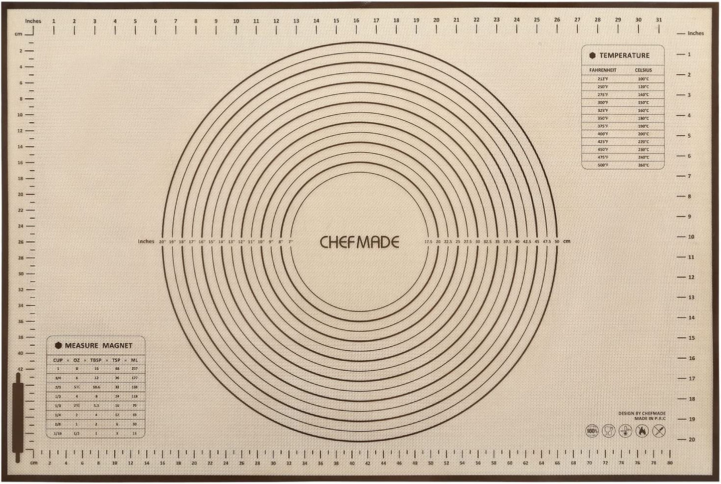 23.6" x 35.4" Silicone Baking Mat