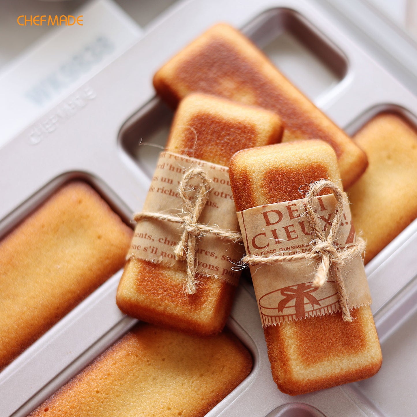 Mini Financier Cake Pan Rectangle 8 Well