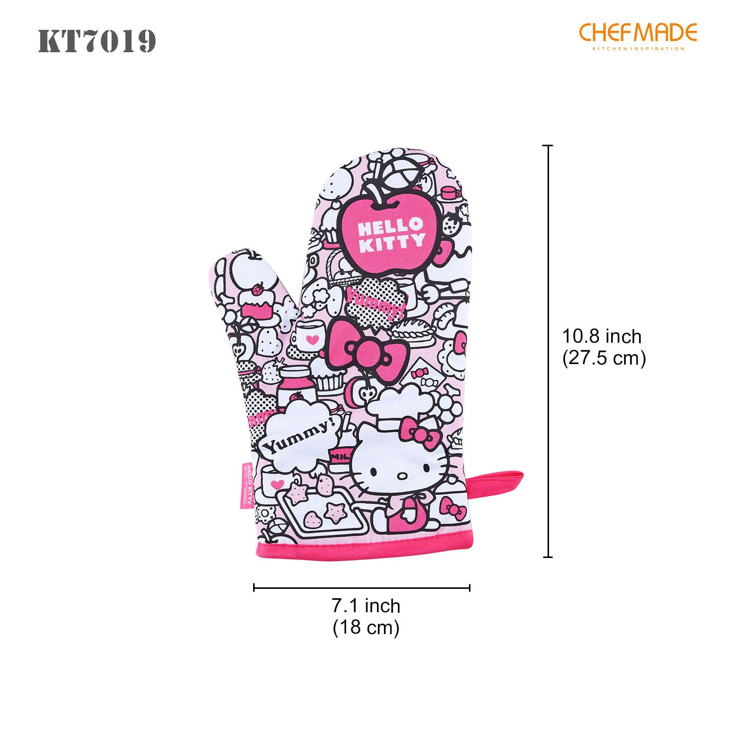 Made from Scratch Oven Mitt Funny Pet Cat Kittly Lover Graphic Novelty Kitchen Glove (Oven Mitt)