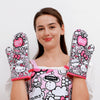 Hello Kitty Camouflage Oven Gloves 2Pcs