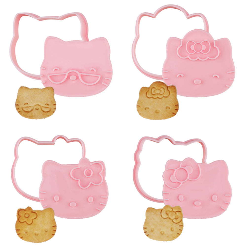 CHEFMADE Hello Kitty Cake Pan, 12-Cavity Non-Stick Cat-Shaped Muffin  Bakeware Cupcake Pan for Oven Baking (Pink)