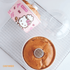 6" Hello Kitty Disposable Angel Food Paper Cake Pan with Plastic Lid