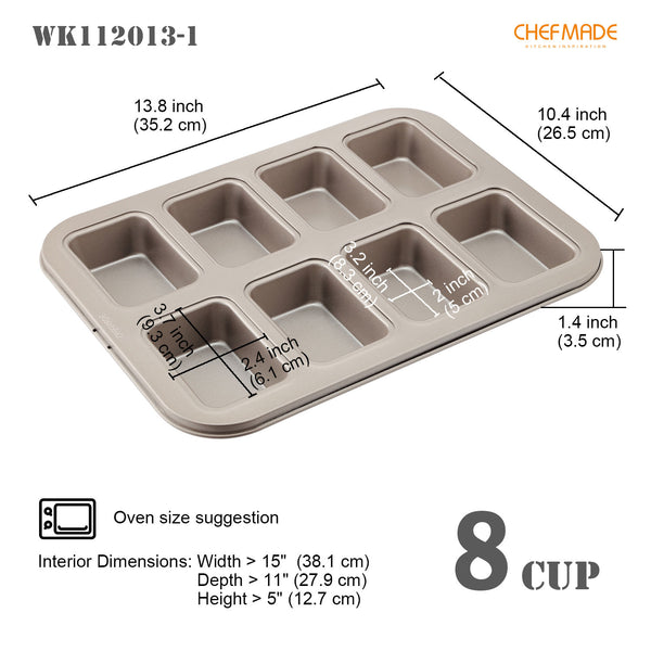 CHEFMADE Roasting Pan with Rack, 13-Inch Non-Stick Rectangular