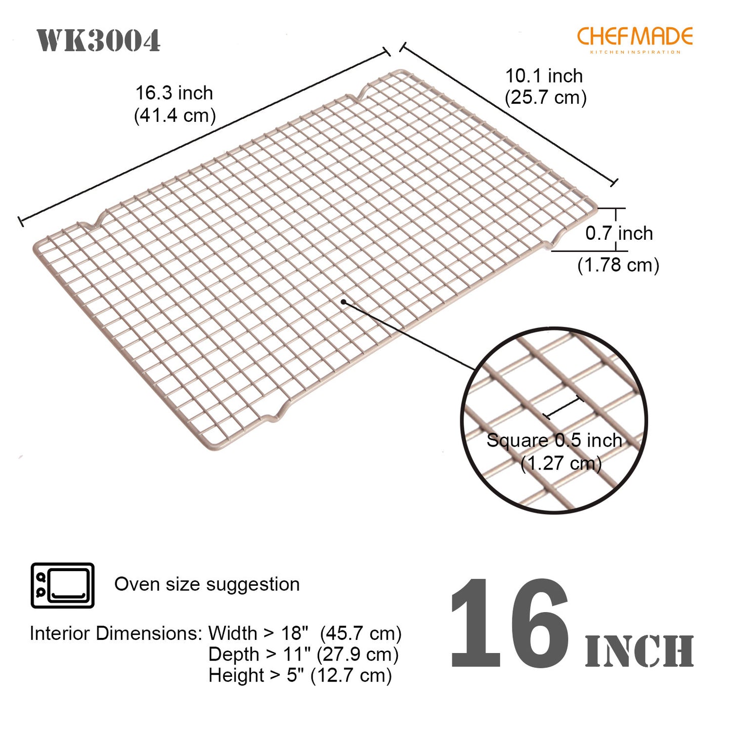 10" x 16" Roasting Rack