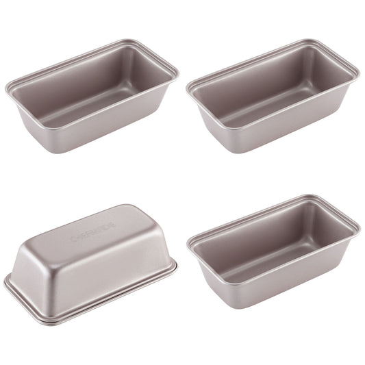 3" x 5.5" Mini Loaf Pan Set 4Pcs