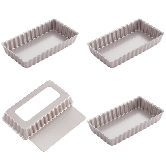 2" x 4" Tart Pan 4Pcs