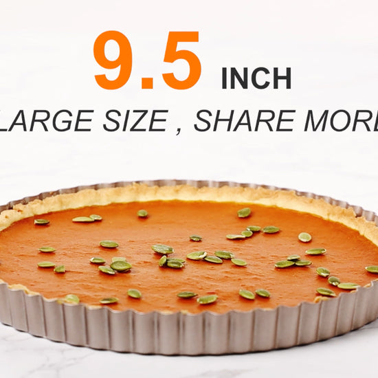 CHEFMADE 9.5 Inch Tart Pan (Large Size, Share More)
