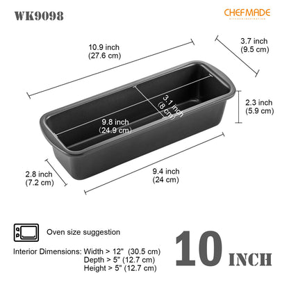 3" x 10" Loaf Pan 2 Pcs