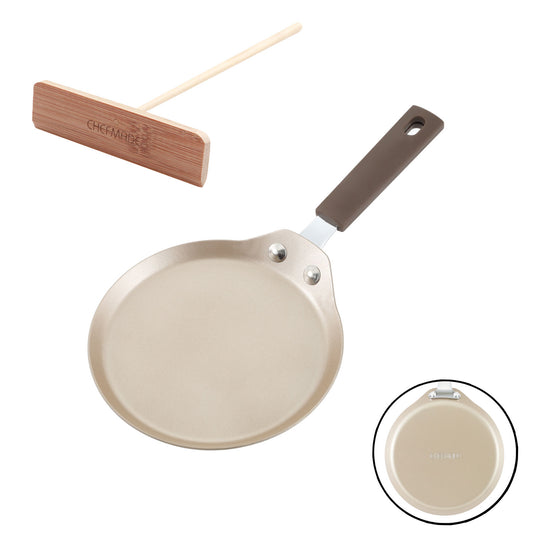 6" Round Crepe Pan with Bamboo Spreader